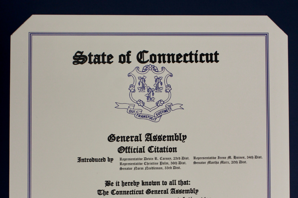 General Assembly Official Citation